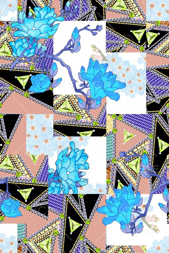 几何印花华亿平台图片