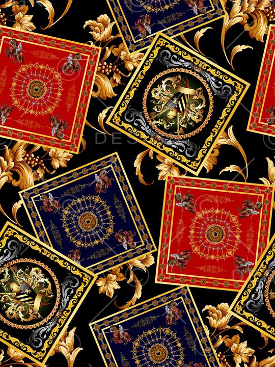 古典花纹印花华亿平台图片