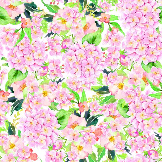 满地花卉印花华亿平台图片