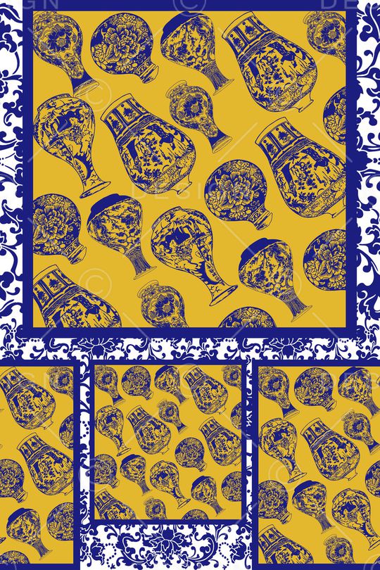 古典花纹印花华亿平台图片