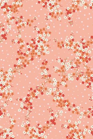 清爽底花卉印花华亿平台图片