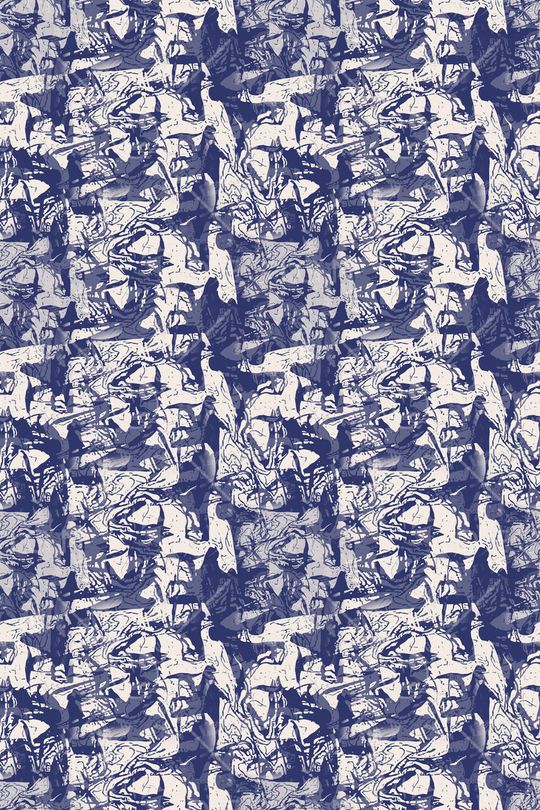 扎染风格印花华亿平台图片