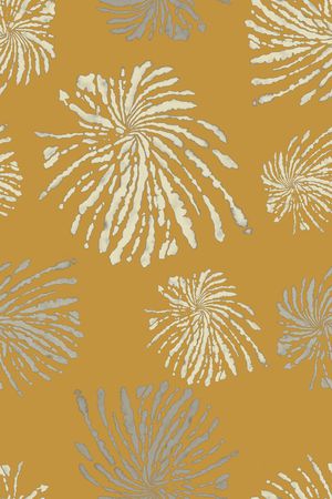 抽象花卉印花华亿平台图片