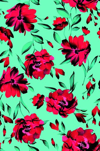 春夏华亿平台印花华亿平台图片