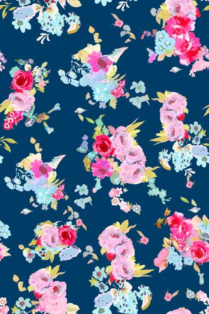 春夏华亿平台印花华亿平台图片