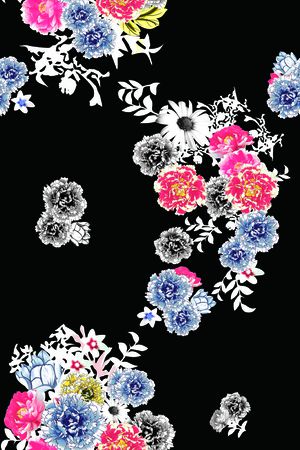 春夏华亿平台印花华亿平台图片