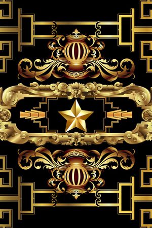 古典花纹印花华亿平台图片