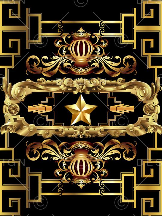 古典花纹印花华亿平台图片