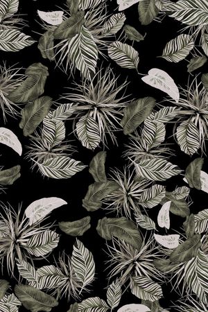 绿植树叶印花华亿平台图片