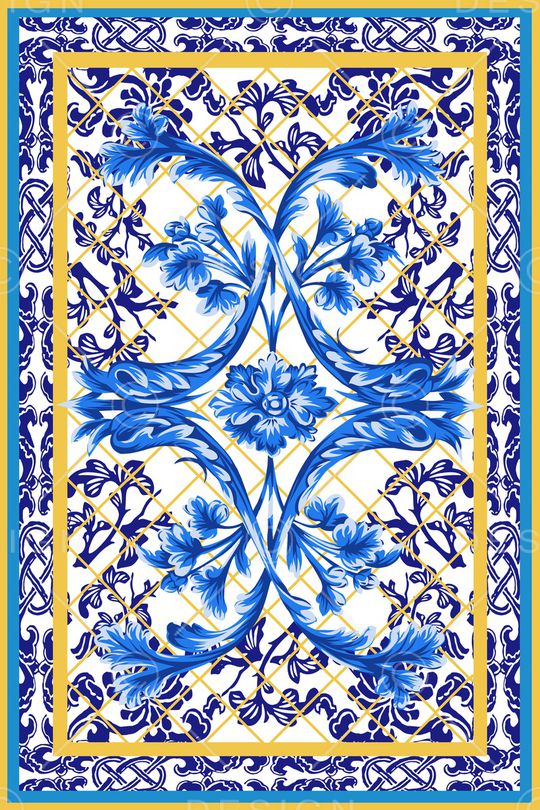 古典花纹印花华亿平台图片