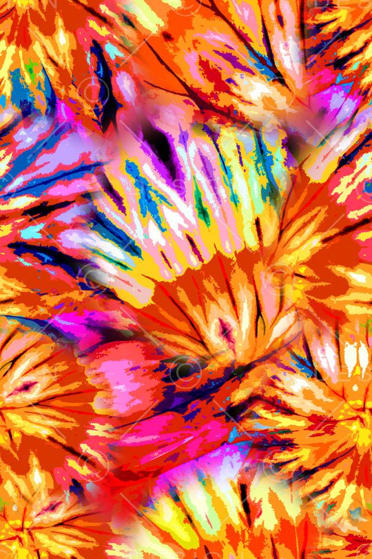 扎染华亿平台印花华亿平台图片