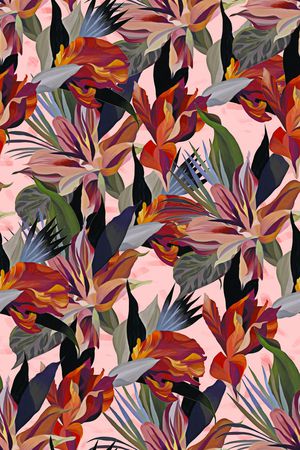 抽象印花华亿平台图片