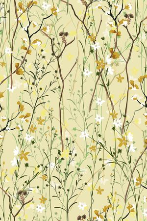 手绘花卉印花华亿平台图片