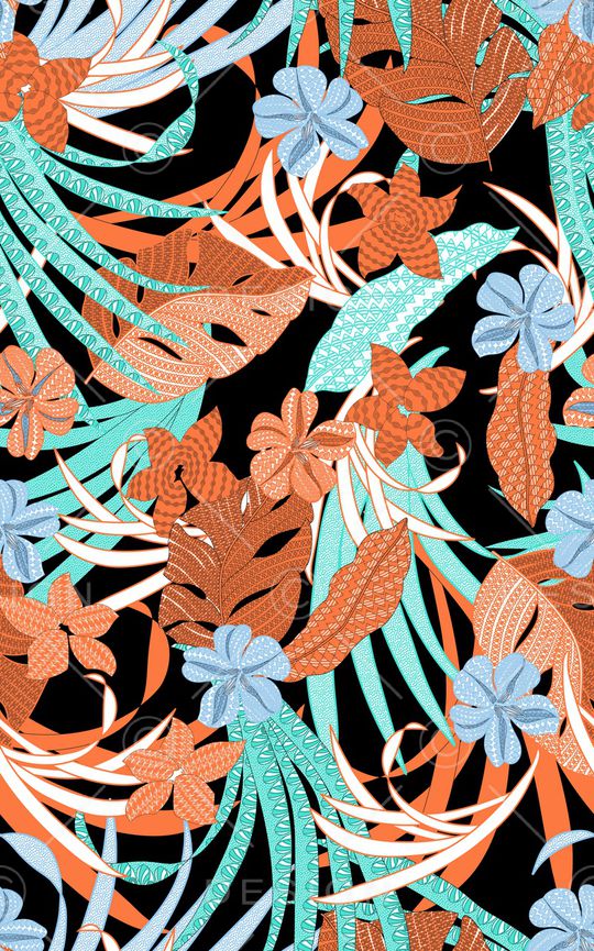 春夏华亿平台印花华亿平台图片