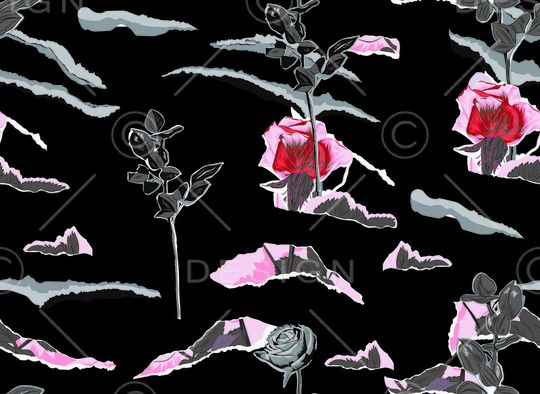 手绘印花华亿平台图片