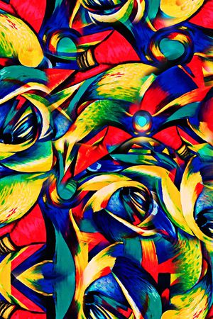 几何印花华亿平台图片