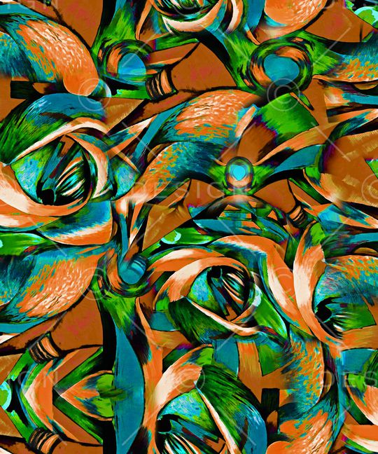 几何印花华亿平台图片