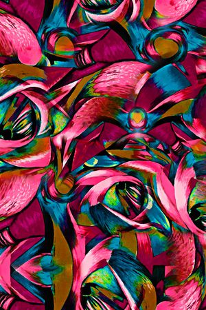 几何印花华亿平台图片