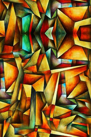 几何印花华亿平台图片