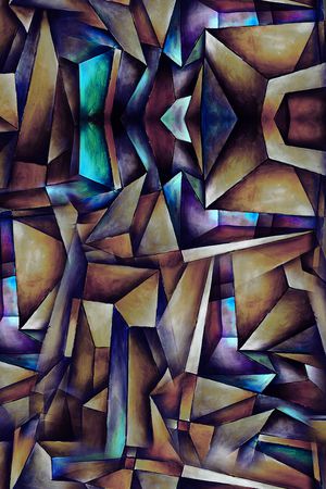 几何印花华亿平台图片