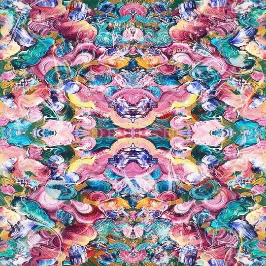 抽象印花华亿平台图片