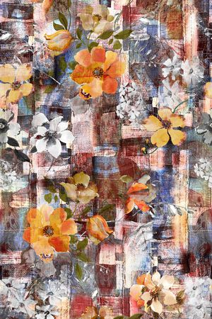 花卉印花华亿平台图片