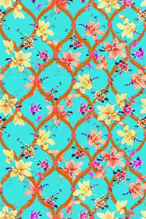 花卉印花华亿平台图片