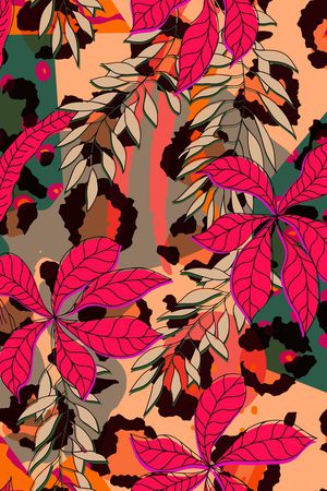 动物纹印花华亿平台图片