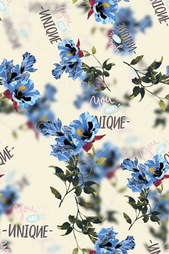 水彩花卉印花华亿平台图片