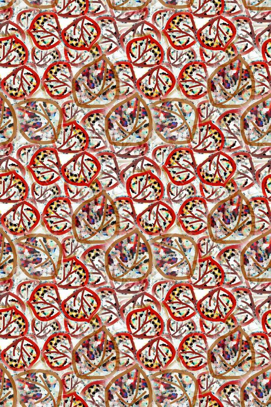 抽象花卉印花华亿平台图片