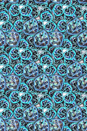 抽象花卉印花华亿平台图片