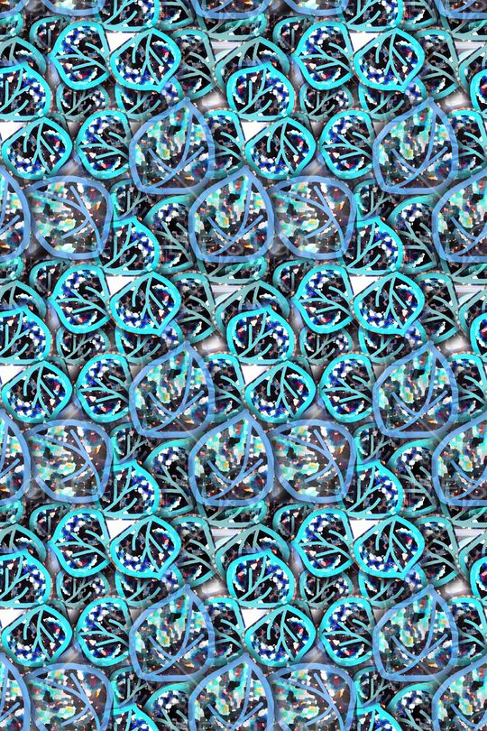 抽象花卉印花华亿平台图片