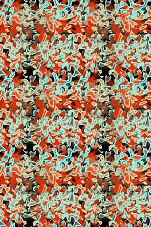 抽象花卉印花华亿平台图片