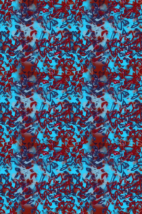 抽象花卉印花华亿平台图片