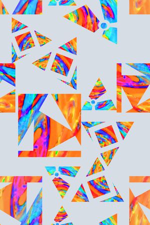 三角形印花华亿平台图片