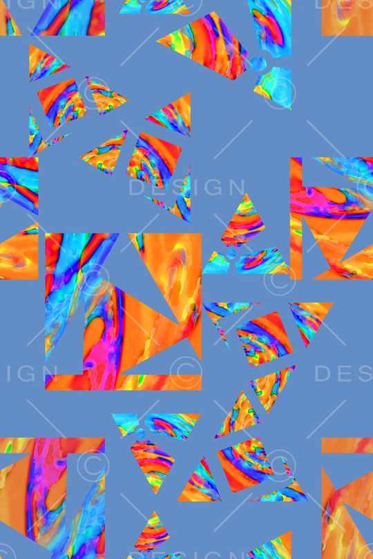 三角形印花华亿平台图片