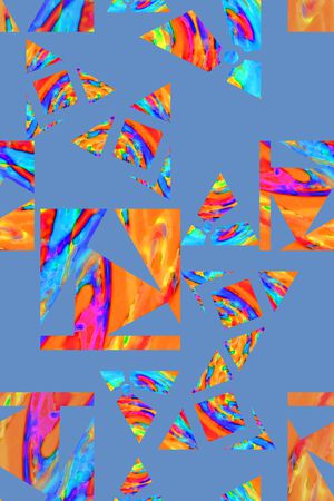 三角形印花华亿平台图片