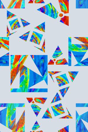 三角形印花华亿平台图片