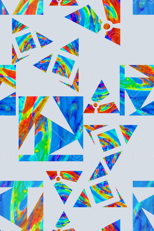 三角形印花华亿平台图片