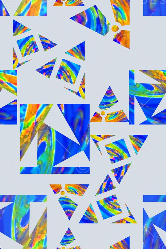 三角形印花华亿平台图片