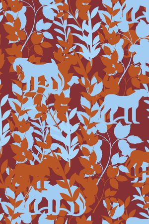 朦胧花卉印花华亿平台图片