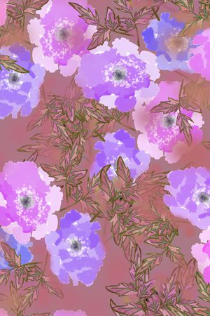 手绘印花华亿平台图片