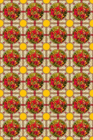 几何印花华亿平台图片