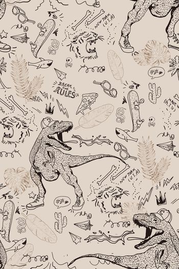 潮牌印花华亿平台图片