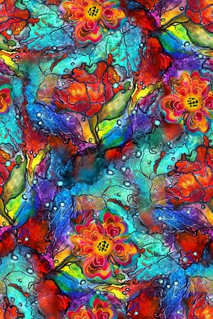 抽象印花华亿平台图片