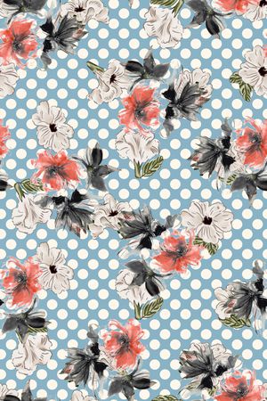 春夏华亿平台印花华亿平台图片