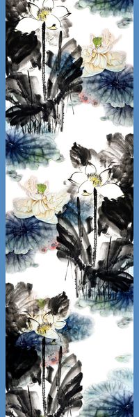 荷花印花华亿平台图片