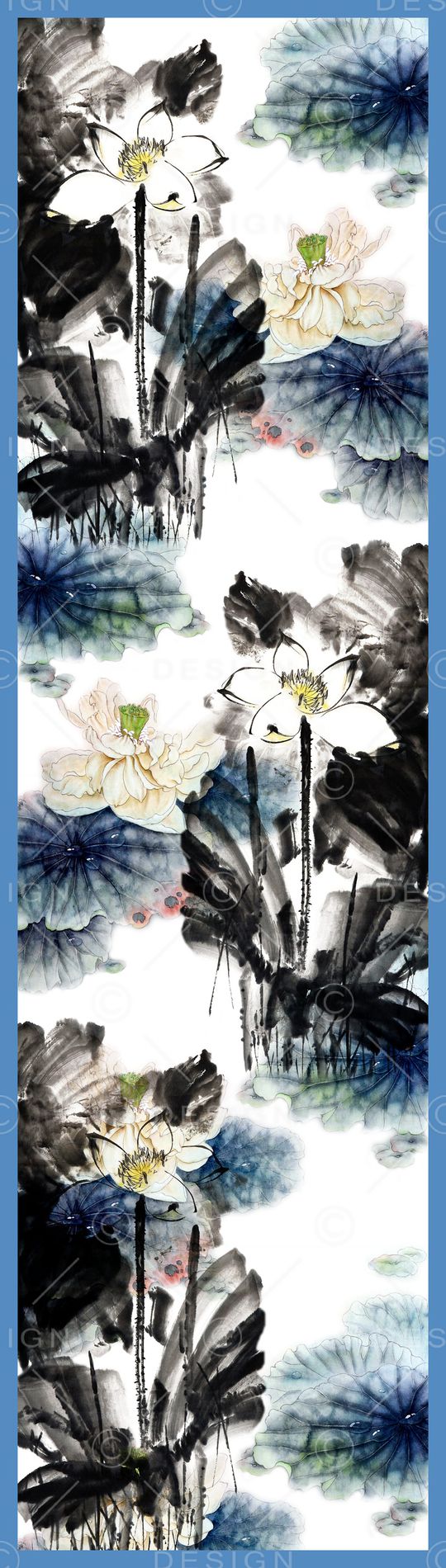 荷花印花华亿平台图片