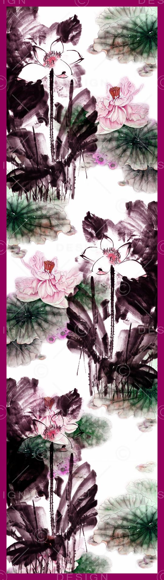 荷花印花华亿平台图片