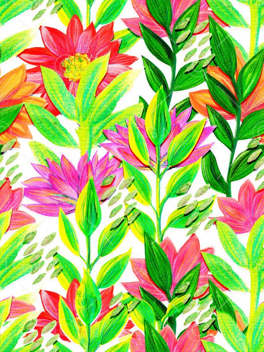 绿植树叶印花华亿平台图片